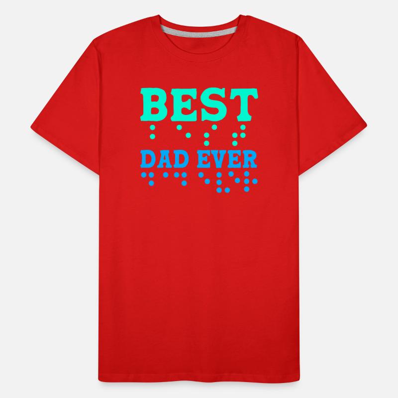 Blind Blindenschrift Braille Men's Premium Organic T-Shirt