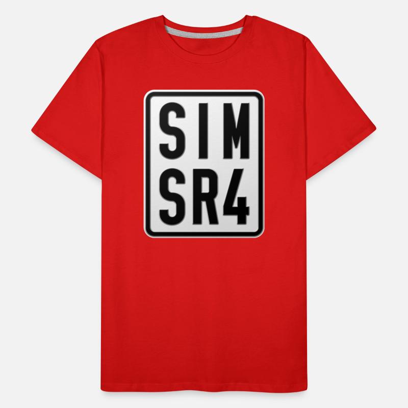 Simson SR4 Moped License Plate Men's Premium Organic T-Shirt