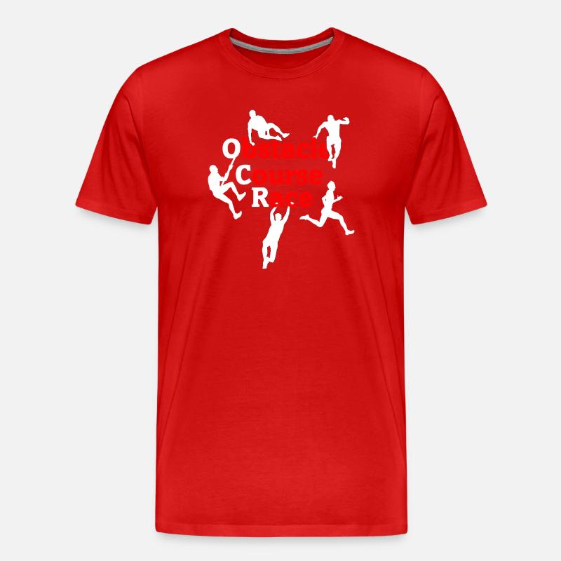 OCR Chaos – Conception d’actions d’obstacles - T-shirt bio Premium Homme - rouge