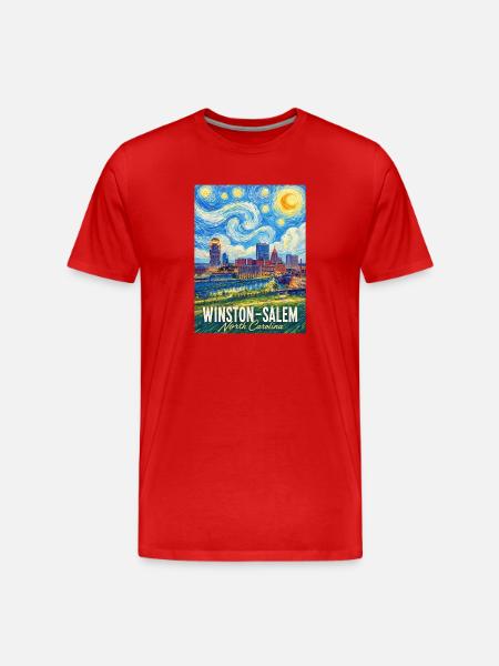 Winston-Salem, North Carolina - Männer Premium Bio T-Shirt - Rot