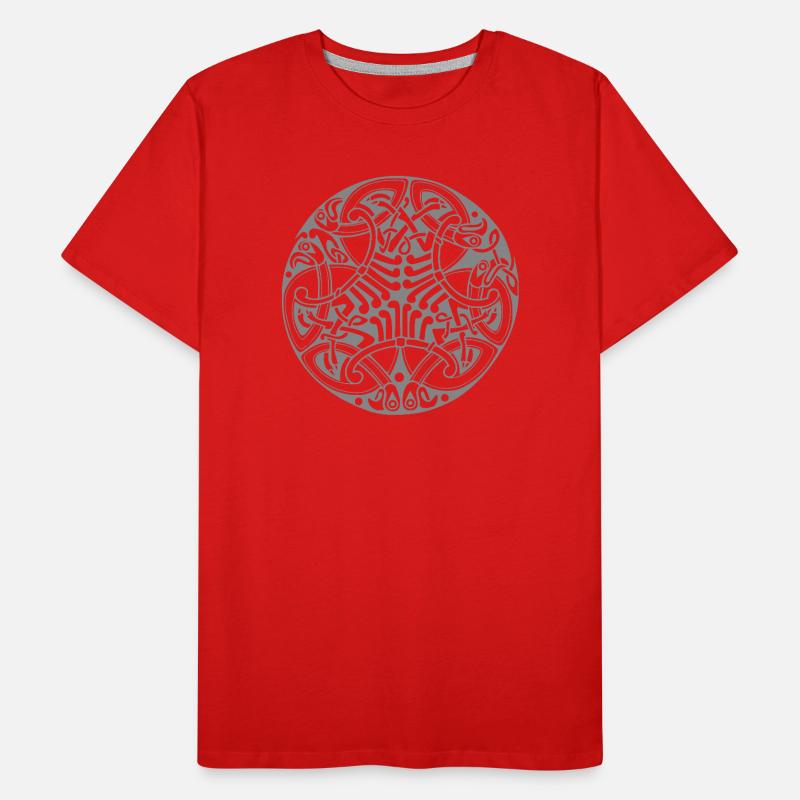 Interlaced Circle Celtic Knot-Mandala Männer Premium Bio T-Shirt
