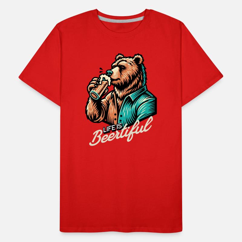 Vie de boisson T-shirt bio Premium Homme