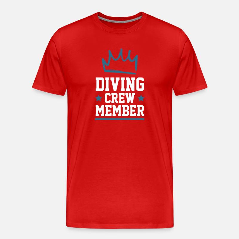 Équipage de plongée - T-shirt bio Premium Homme - rouge