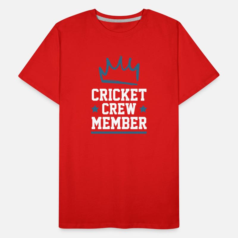 Équipe de cricket T-shirt bio Premium Homme