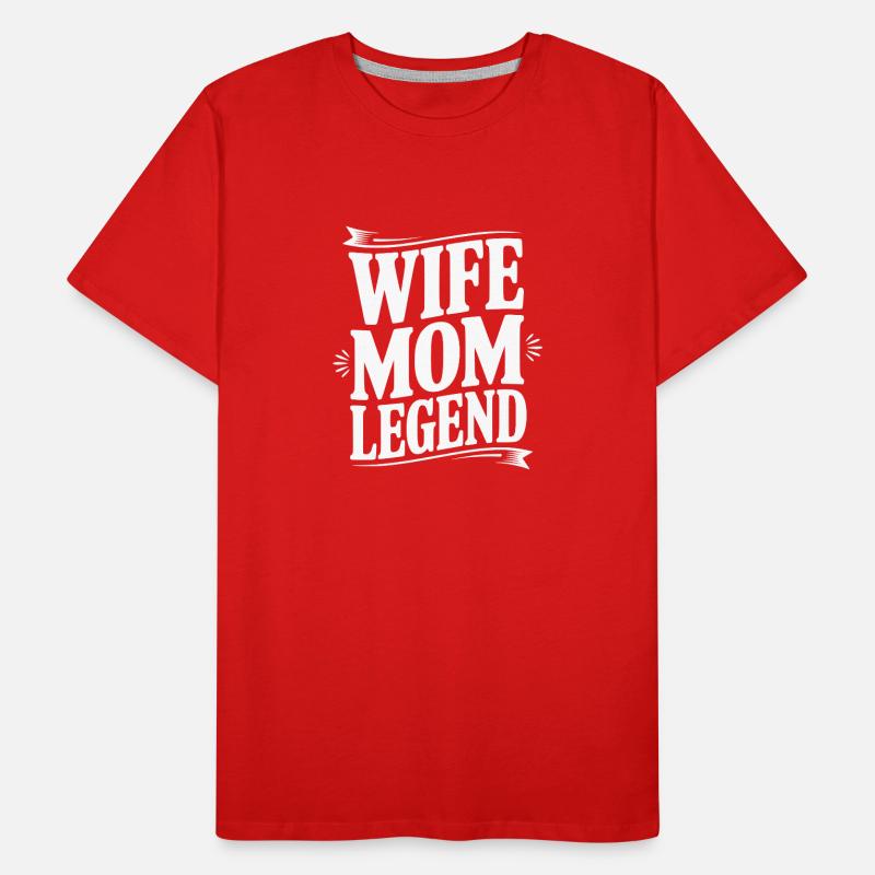 Ehefrau-Mama-Legende Männer Premium Bio T-Shirt