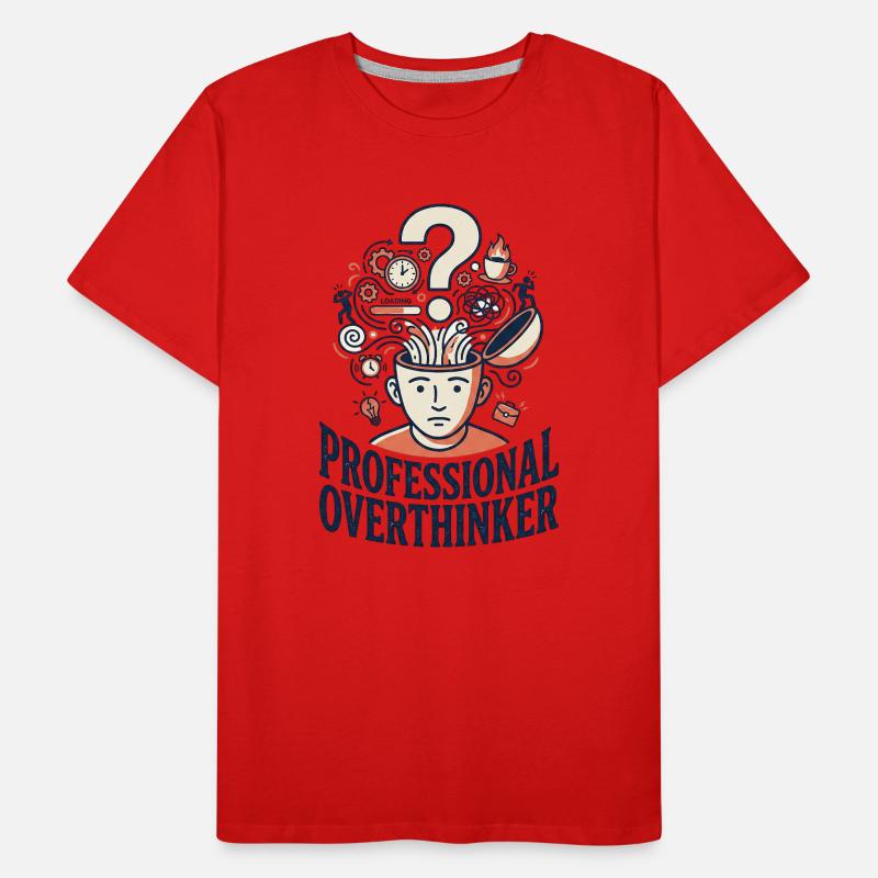 Profi Overthinker Männer Premium Bio T-Shirt