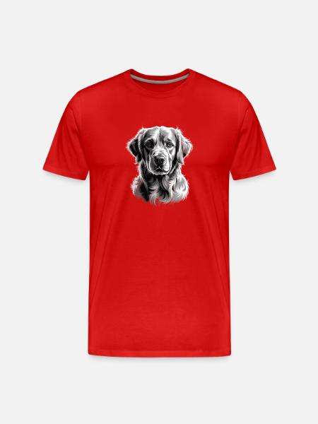 Labrador - Men's Premium Organic T-Shirt - red