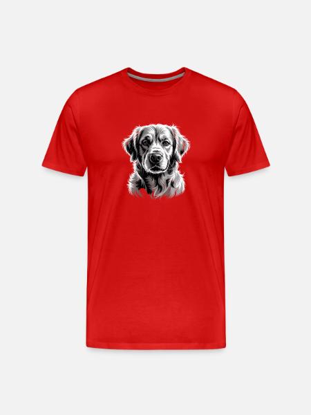 Labrador - Men's Premium Organic T-Shirt - red