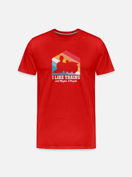 Model Railway Model Making Model Maker - Men's Premium Organic T-Shirt - red