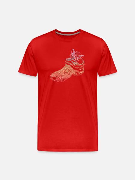 kitten - Men's Premium Organic T-Shirt - red