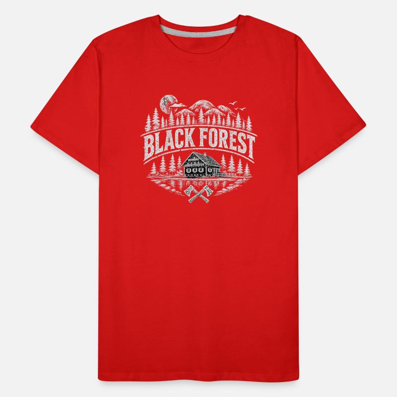 Motif de la maison de la Forêt-Noire T-shirt bio Premium Homme