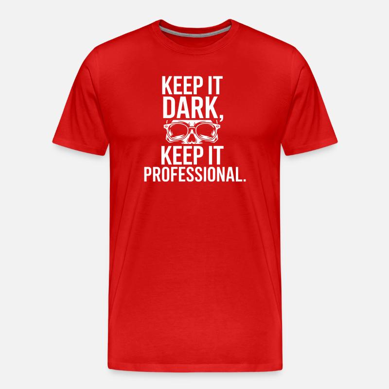 Keep It Dark Skull Pro - Männer Premium Bio T-Shirt - Rot