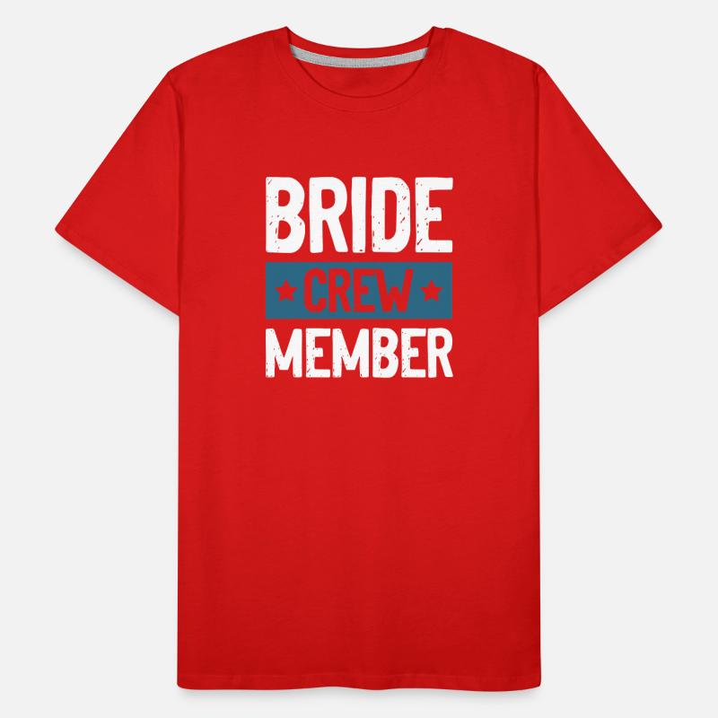 Bride Crew Männer Premium Bio T-Shirt