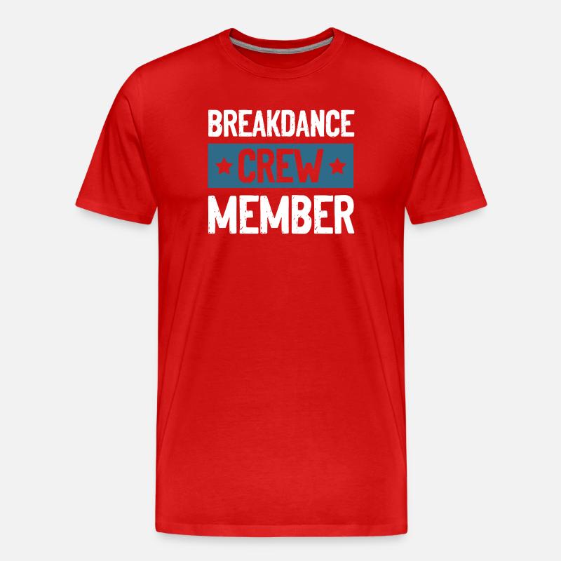 Équipe de breakdance - T-shirt bio Premium Homme - rouge