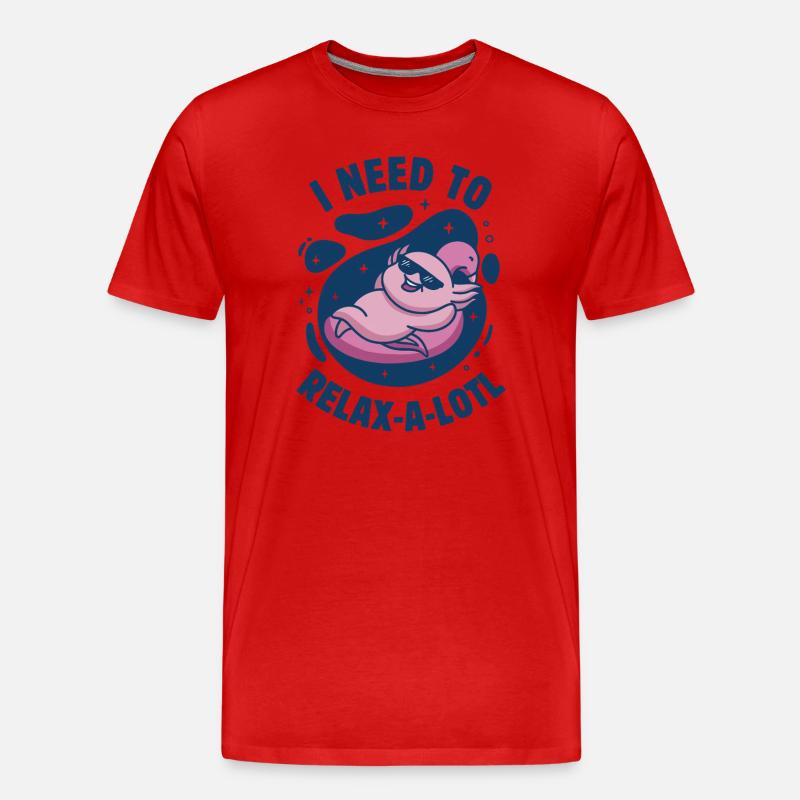 Ich muss mich entspannen - Männer Premium Bio T-Shirt - Rot