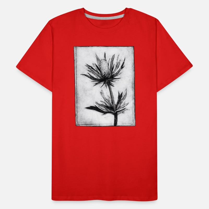 Chardon - œuvres sculptées à la main T-shirt bio Premium Homme