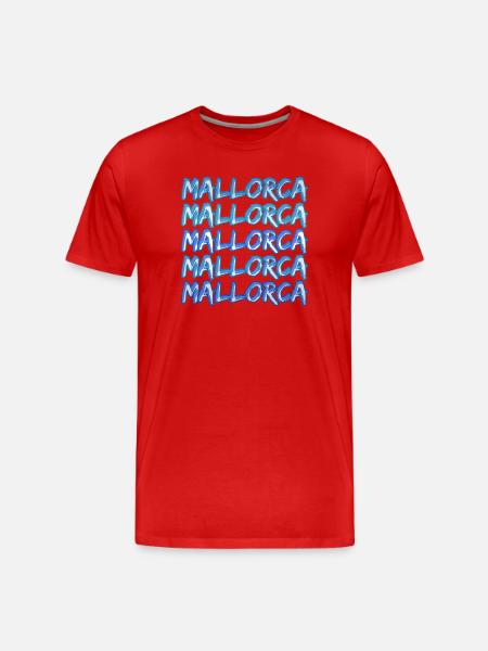 Tauchen Mallorca - Männer Premium Bio T-Shirt - Rot