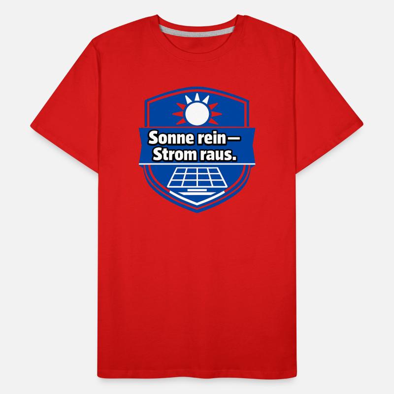 Solarmodul Solarenergie Solarstrom Männer Premium Bio T-Shirt