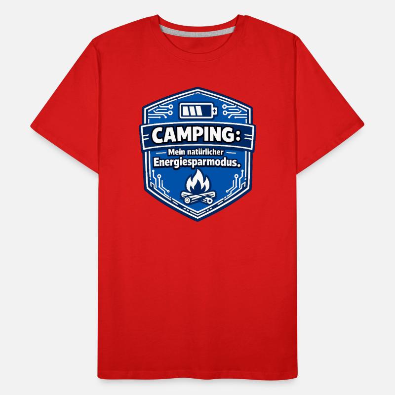 Mode camping économe d’énergie T-shirt bio Premium Homme