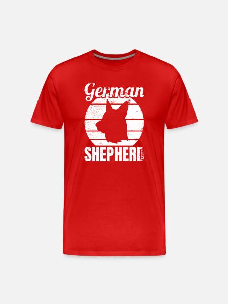 German Shepherd - Männer Premium Bio T-Shirt - Rot