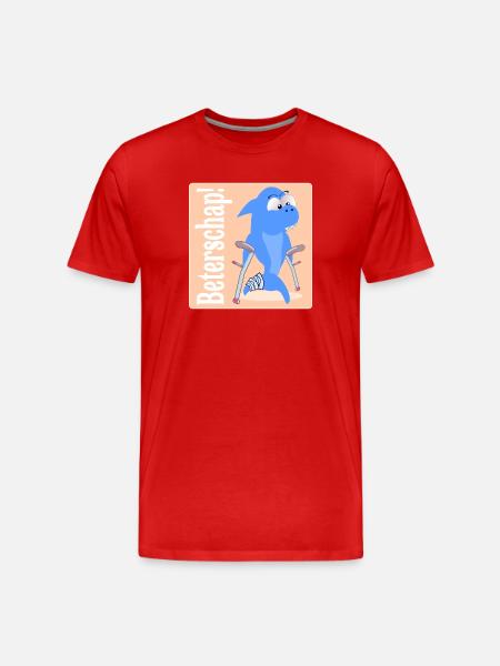 Get well soon children - Men's Premium Organic T-Shirt - red