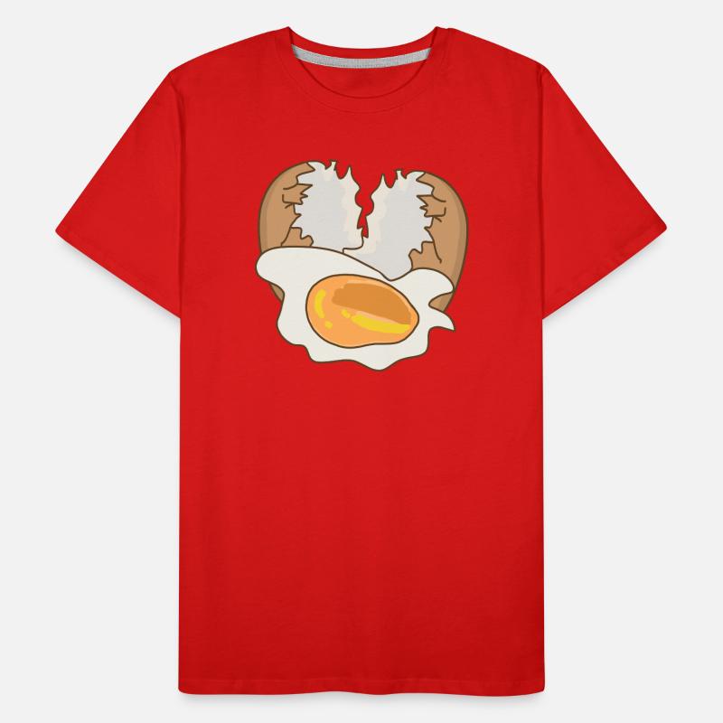 Mirror with eggshell Men's Premium Organic T-Shirt