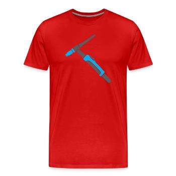 WIG Brenner Schweißgerät Profi - Männer Premium Bio T-Shirt - Rot - Vorne - Damien (186cm)