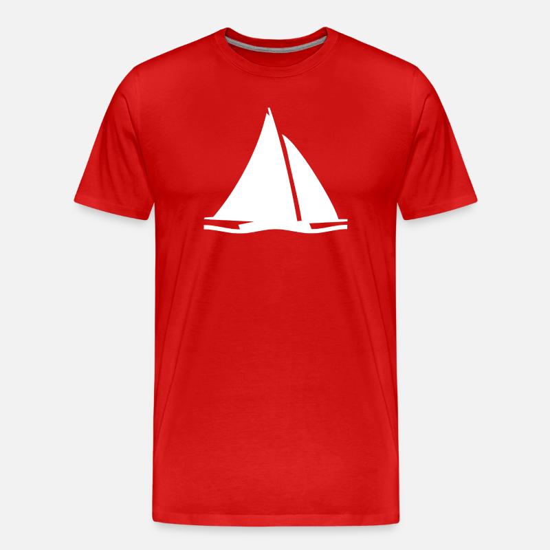 Sail - Men's Premium Organic T-Shirt - red