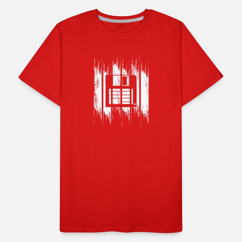 Dessin sur disquette T-shirt bio Premium Homme