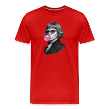 Johanna von Orléans Kaugummi - Männer Premium Bio T-Shirt - Rot - Vorne - Damien (186cm)