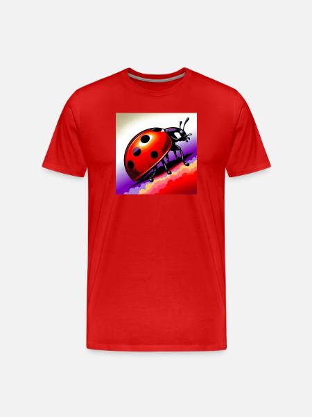 coccinelle - T-shirt bio Premium Homme - rouge