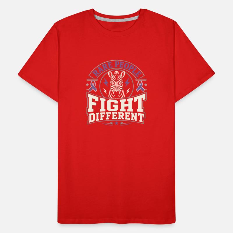 Eds-bewusstsein Ehlers-danlos Zebra-krieger Männer Premium Bio T-Shirt