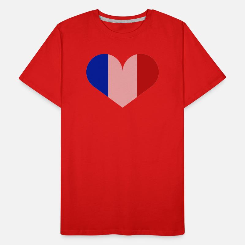 Drapeau français T-shirt bio Premium Homme
