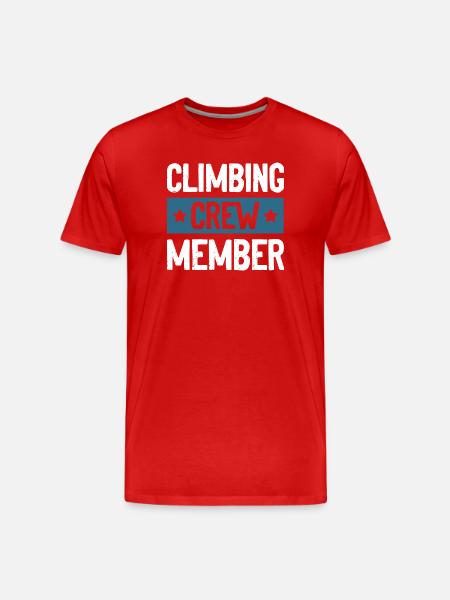 Climbing Crew - Men's Premium Organic T-Shirt - red