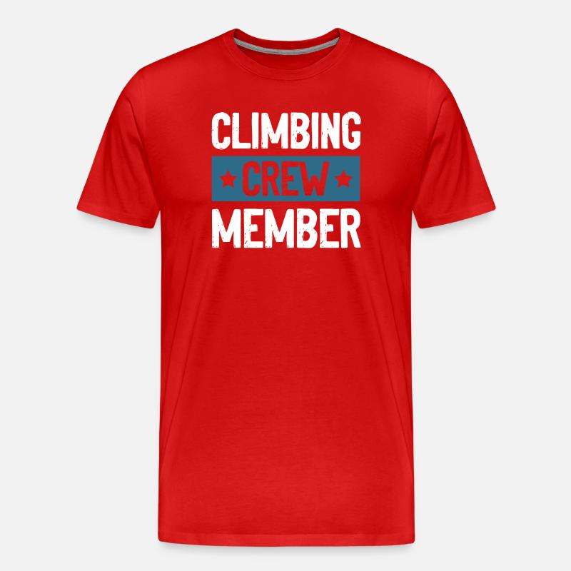 Climbing Crew - Männer Premium Bio T-Shirt - Rot