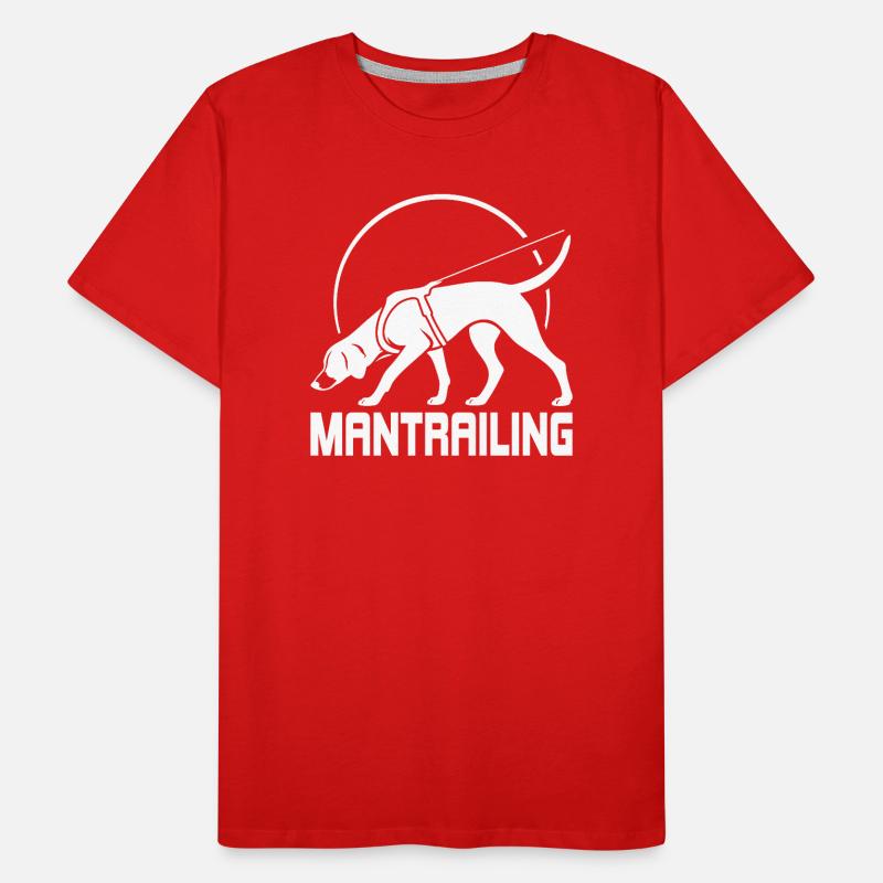 Chien de chasse de chasse Foxhound Chasseurs de sport Saules T-shirt bio Premium Homme
