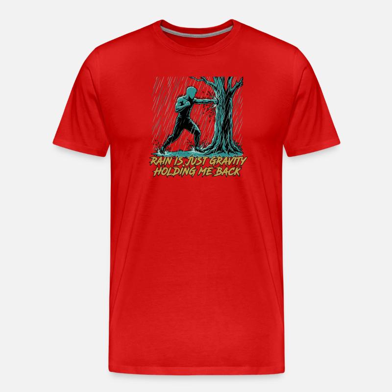 Kung Fu Kampfkunst - Männer Premium Bio T-Shirt - Rot