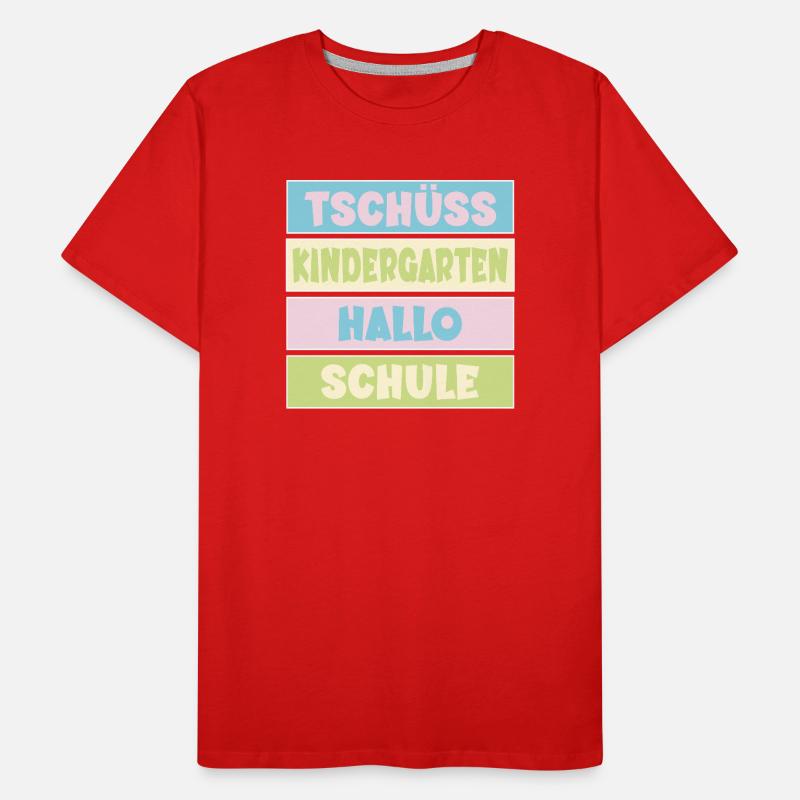 Abschied Kindergarten Einschulung Männer Premium Bio T-Shirt