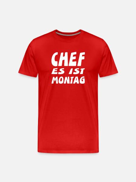 Chef - Männer Premium Bio T-Shirt - Rot