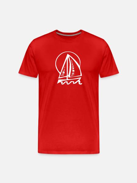 Sail - Men's Premium Organic T-Shirt - red
