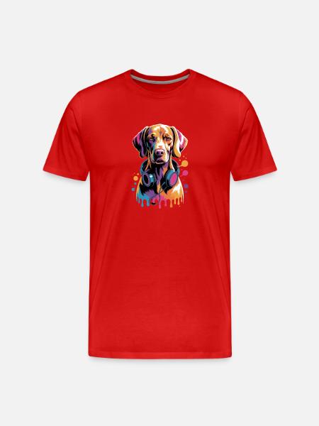 Viszla - Men's Premium Organic T-Shirt - red