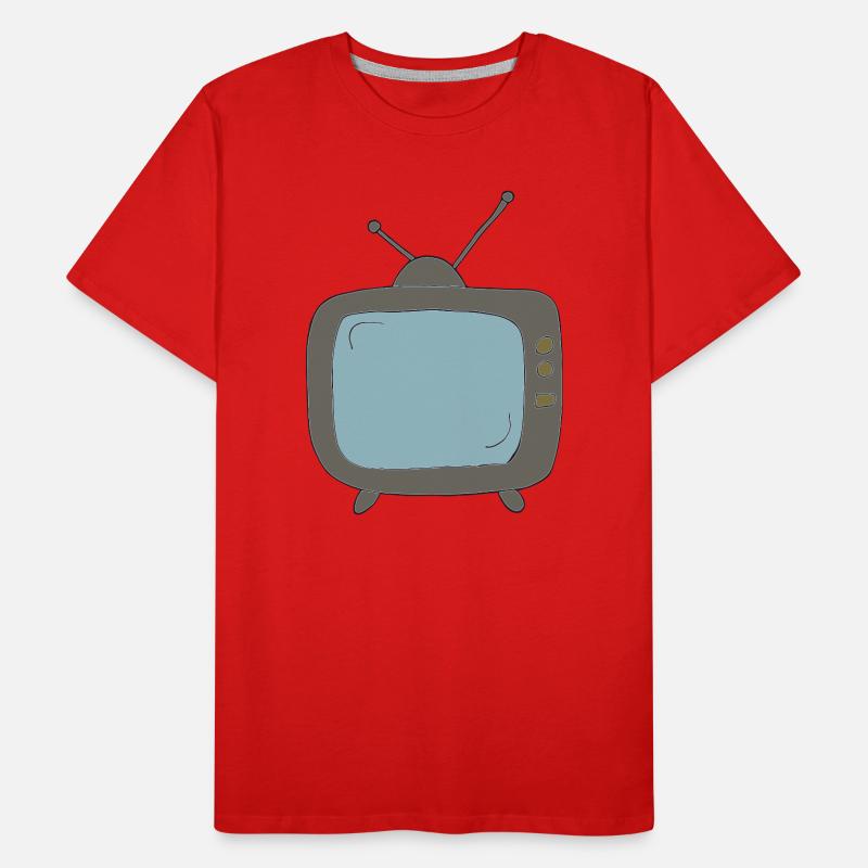 fernseher comicstyle Männer Premium Bio T-Shirt