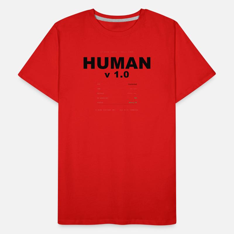 HUMAN V1.0 SPECS T-shirt bio Premium Homme