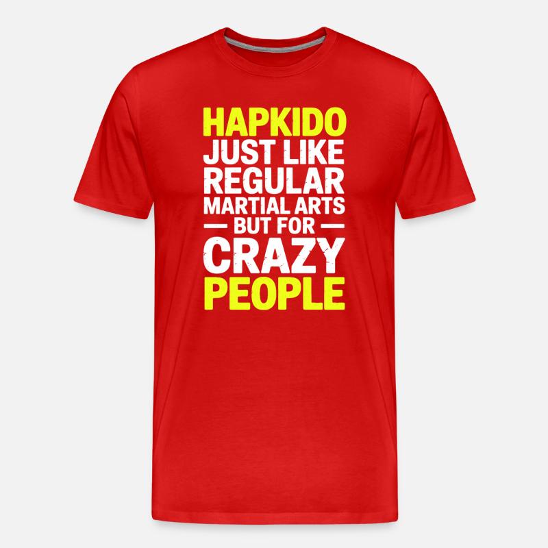 Hapkido Hap Ki Do Geschenke - Männer Premium Bio T-Shirt - Rot