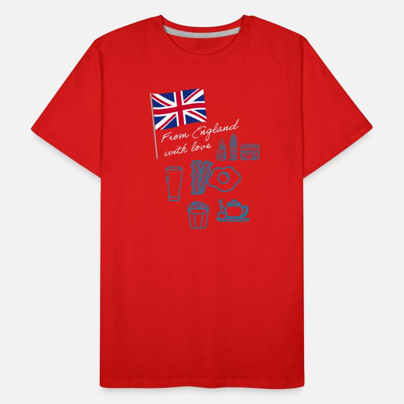 EXANGLIA (Texte Bleu + Blanc) T-shirt bio Premium Homme