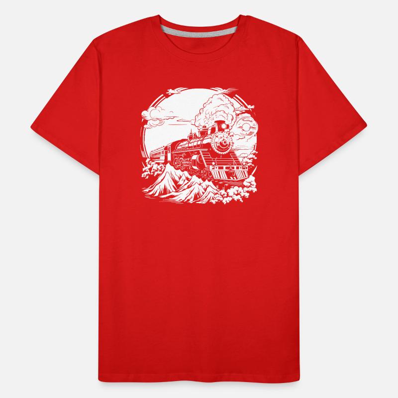 Chemin de fer T-shirt bio Premium Homme