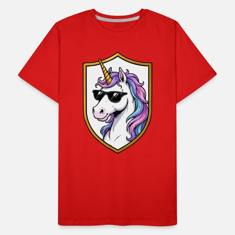 Sunglasses Unicorn Shield Men's Premium Organic T-Shirt