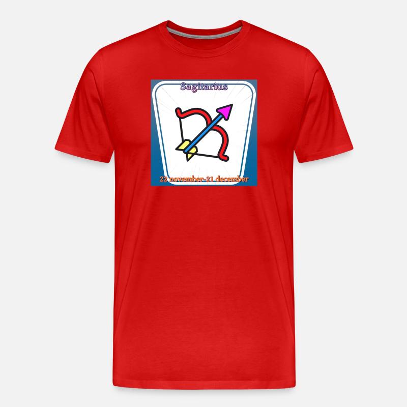 Sagittarius - Men's Premium Organic T-Shirt - red
