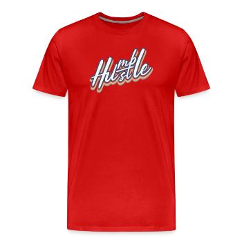 Bescheidener Hustle Unternehmer Geschäftsmann Businesswo - Männer Premium Bio T-Shirt - Rot - Vorne - Damien (186cm)