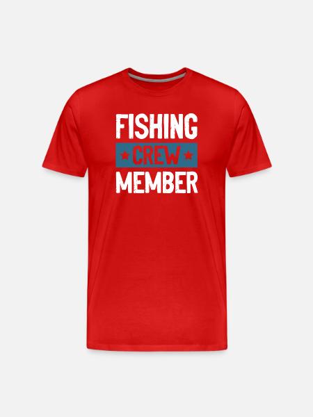 Fishing Crew - Men's Premium Organic T-Shirt - red